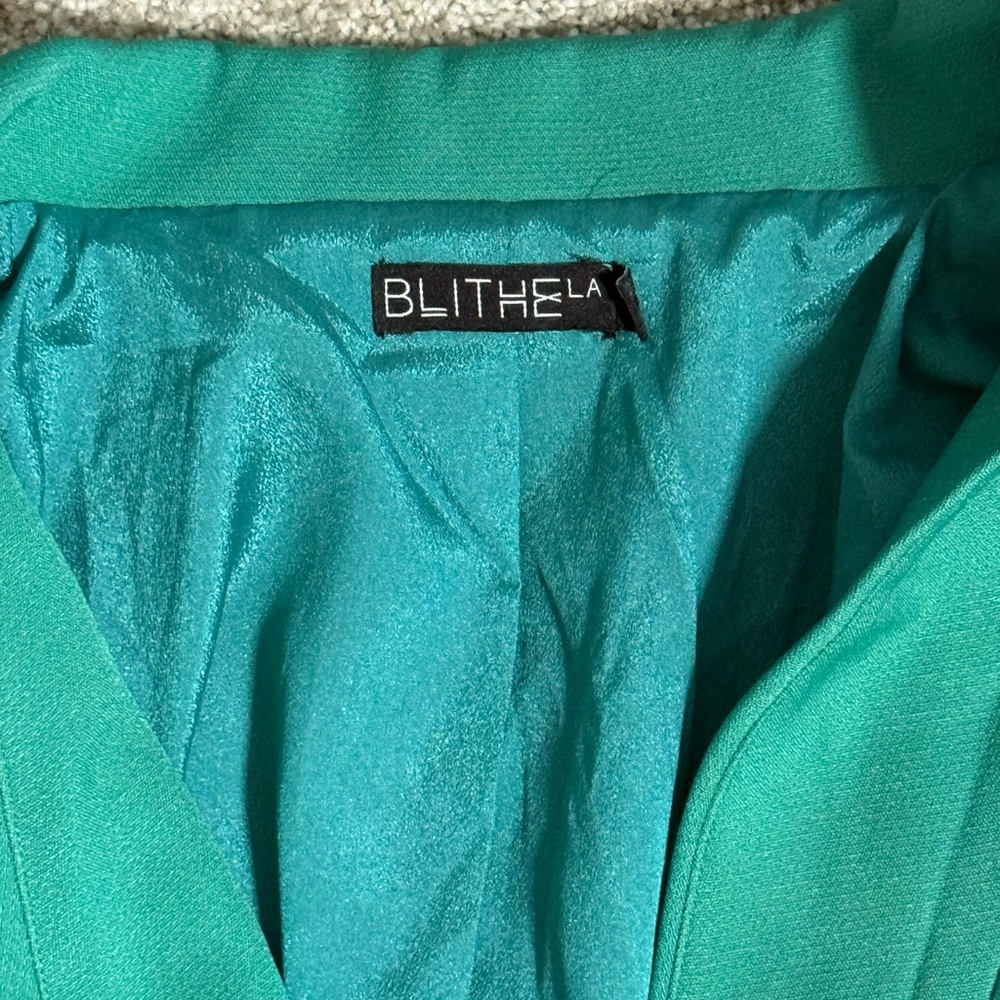 Blithe Green Romper Blazer - image 5